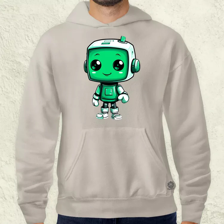 Cuki robot v3 férfi pulóver