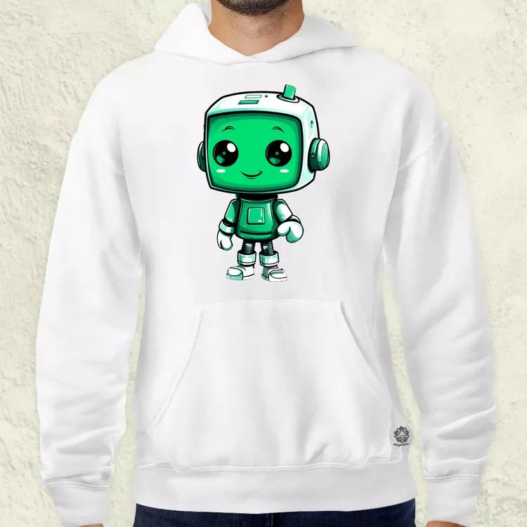 Cuki robot v3 férfi pulóver