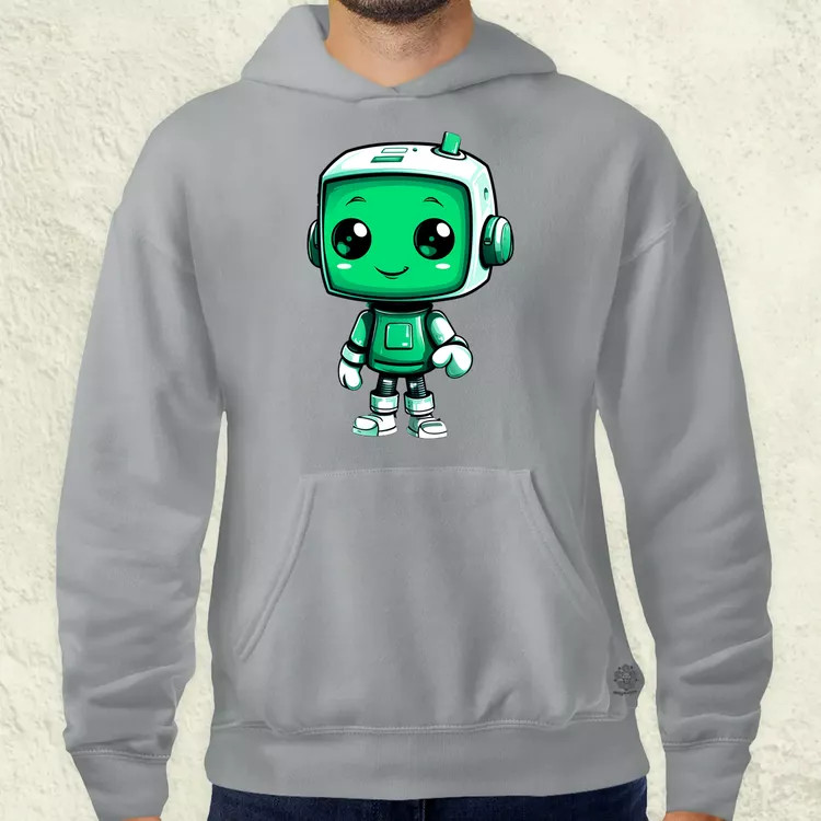 Cuki robot v3 férfi pulóver
