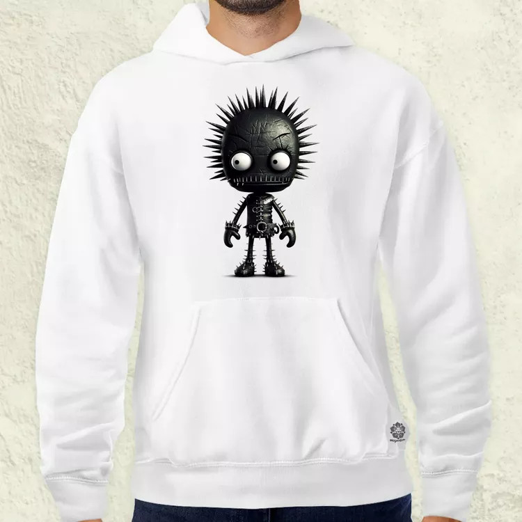 Fekete punk srác v1 férfi pulóver