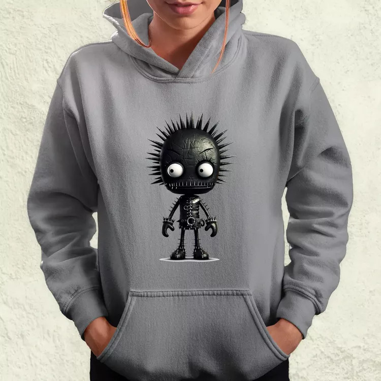 Fekete punk srác v1 női pulóver