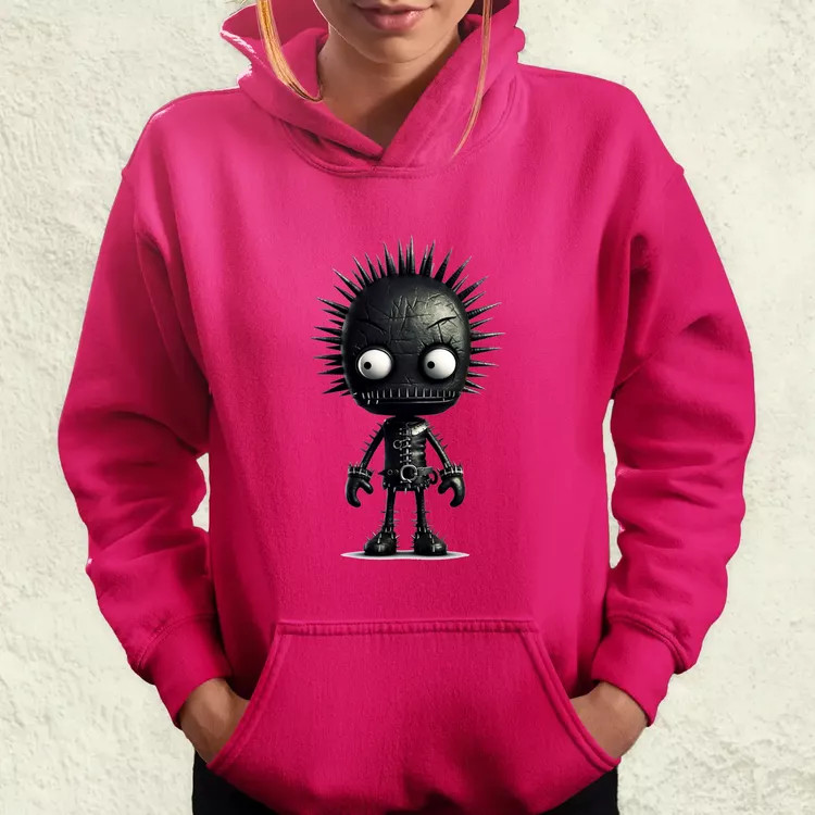 Fekete punk srác v1 női pulóver