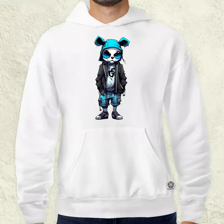 Laza panda srác v2 férfi pulóver