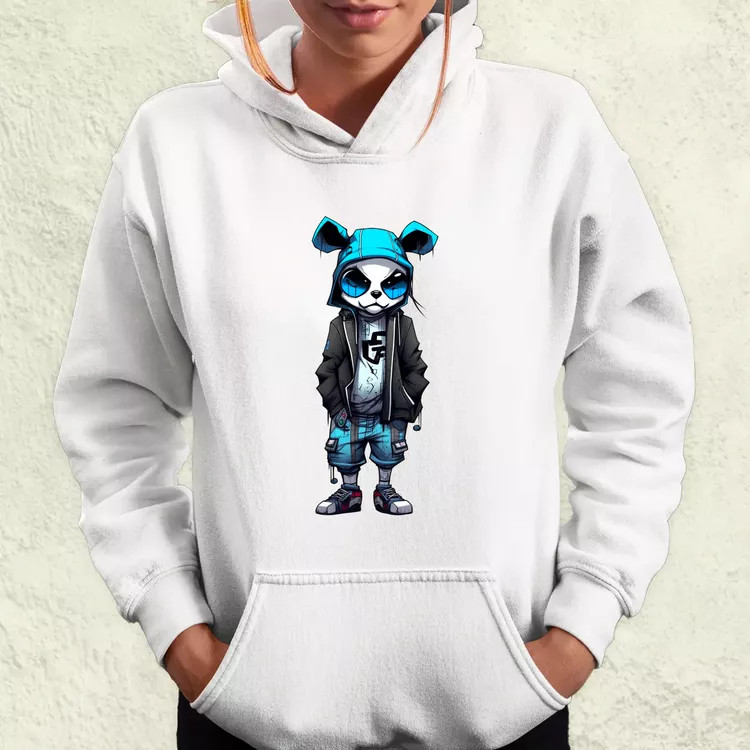 Laza panda srác v2 női pulóver