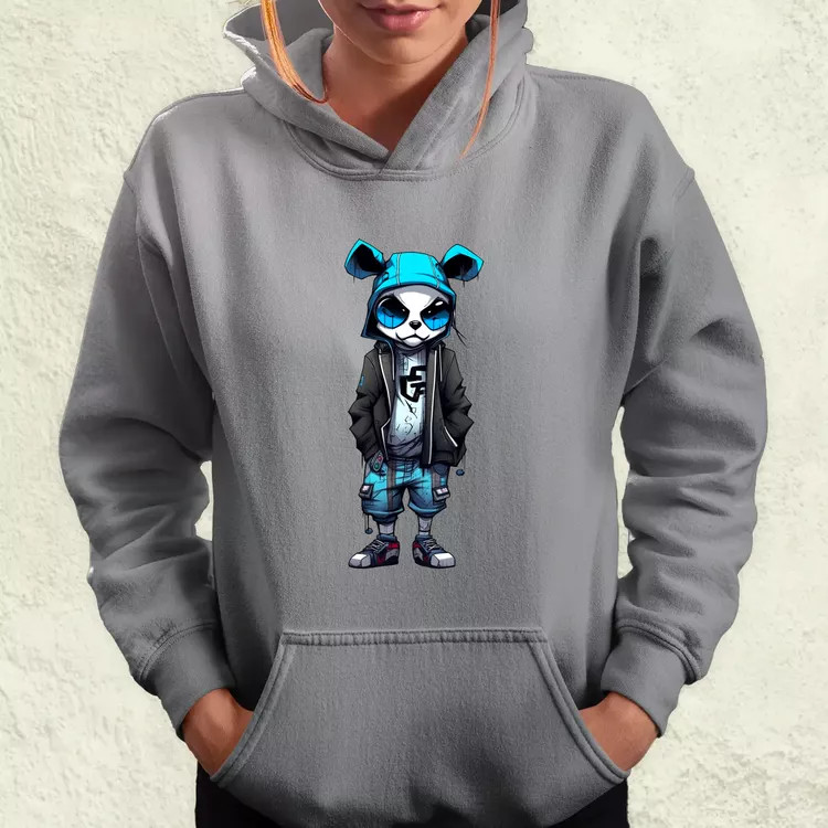 Laza panda srác v2 női pulóver