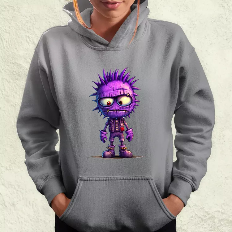 Lila punk srác v1 női pulóver