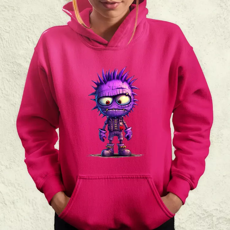 Lila punk srác v1 női pulóver