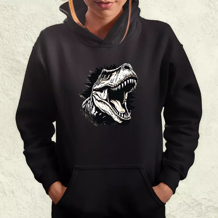 Monochrome T-rex v1 női pulóver