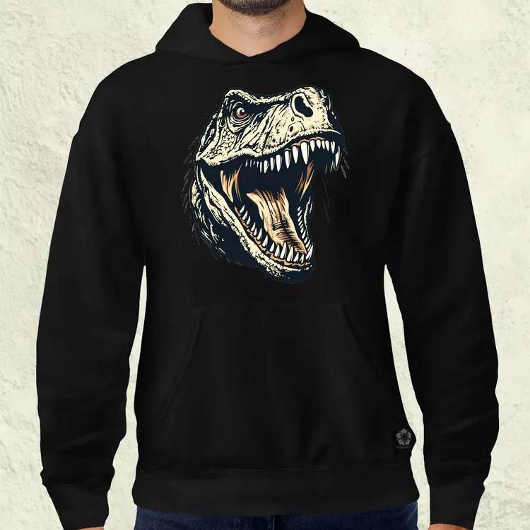 Monochrome T-rex v2 férfi pulóver