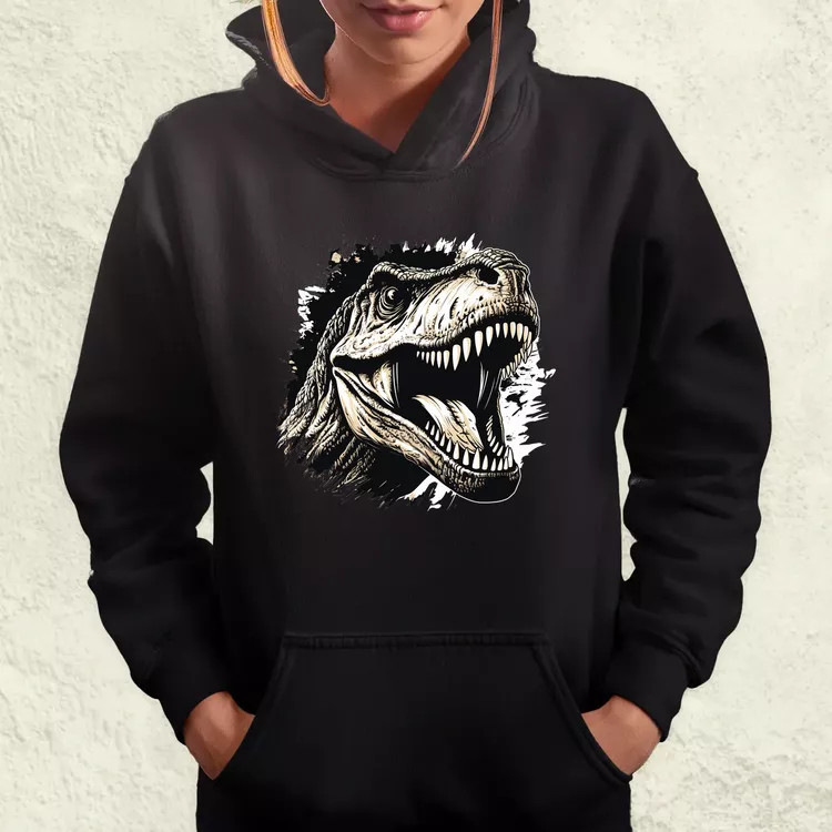 Monochrome T-rex v4 női pulóver