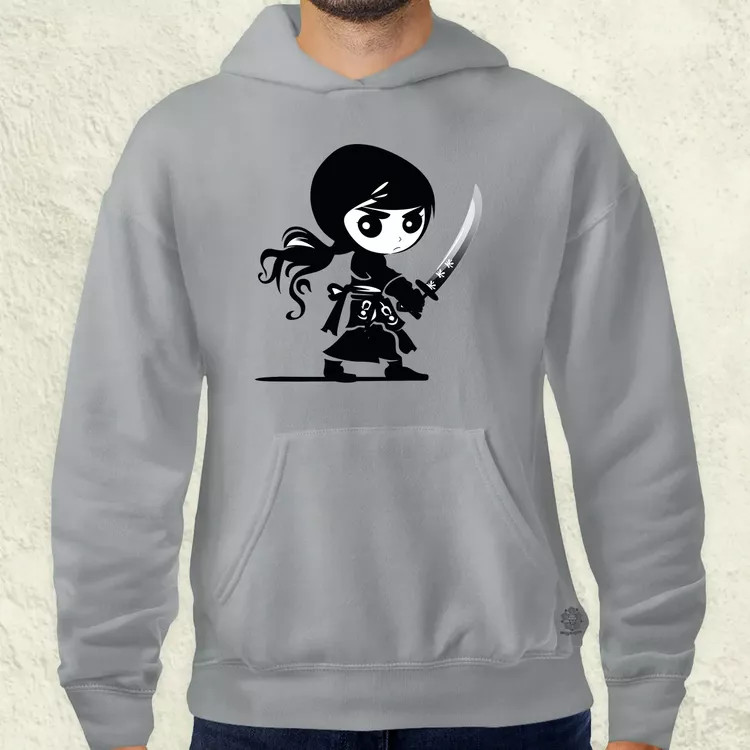Ninja lány v1 férfi pulóver