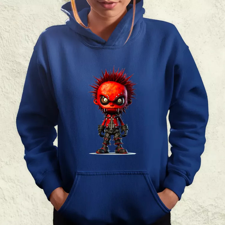 Piros punk srác v1 női pulóver