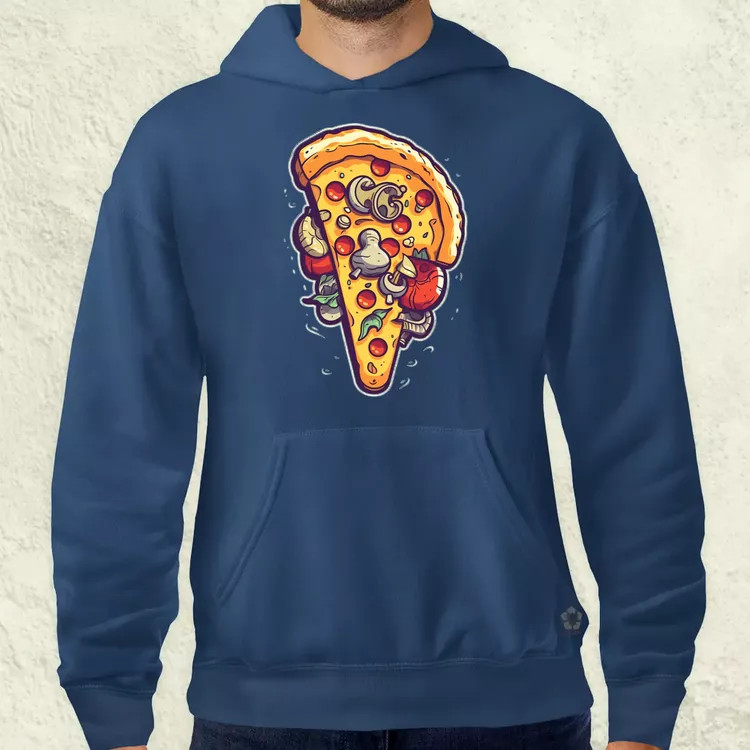 Pizzaszelet v1 férfi pulóver