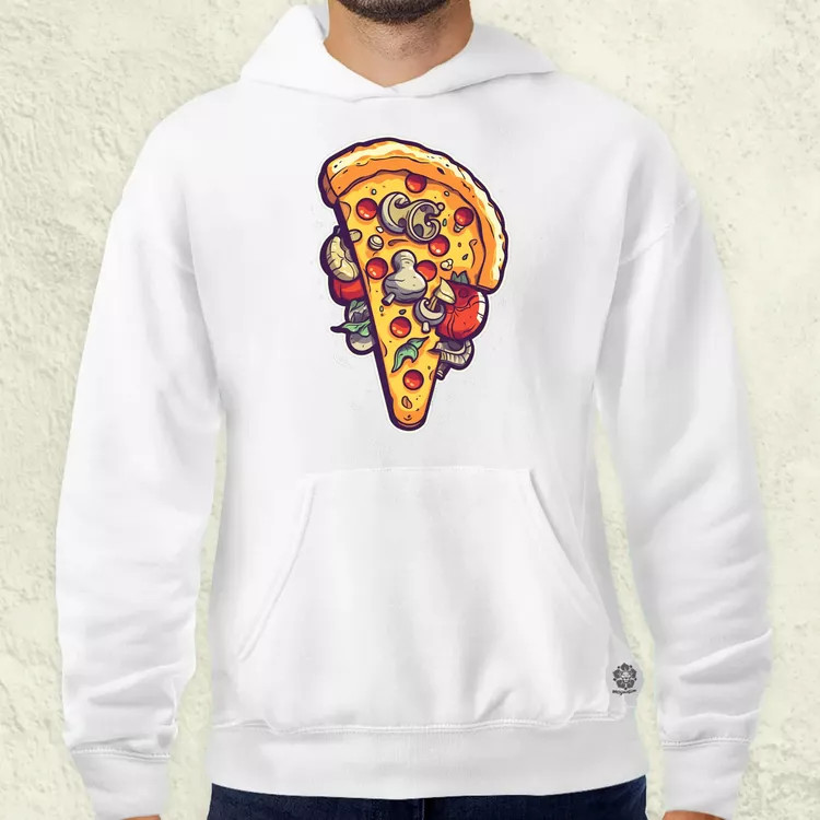 Pizzaszelet v1 férfi pulóver