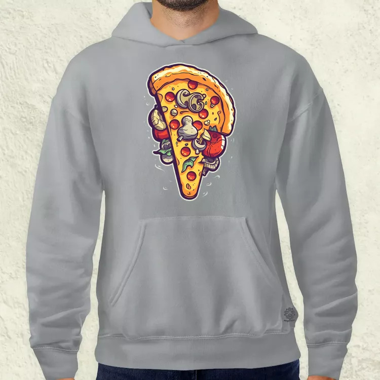 Pizzaszelet v1 férfi pulóver