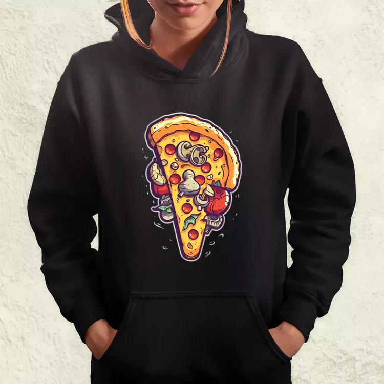 Pizzaszelet v1 női pulóver