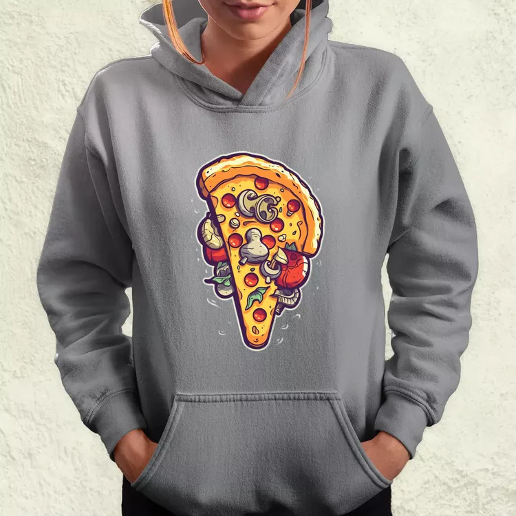 Pizzaszelet v1 női pulóver
