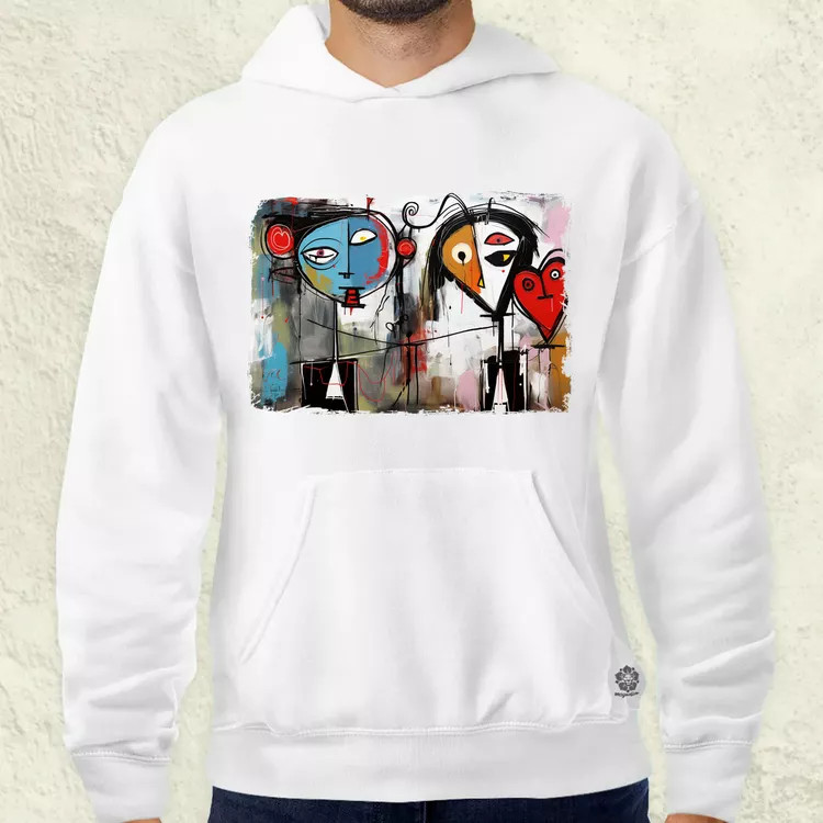 Graffiti szerelem v1 férfi pulóver