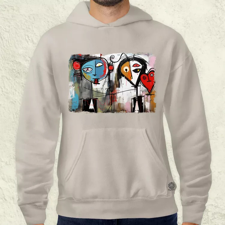 Graffiti szerelem v1 férfi pulóver
