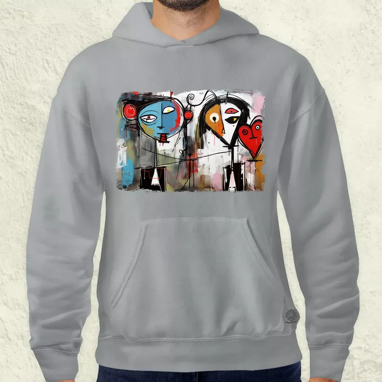 Graffiti szerelem v1 férfi pulóver