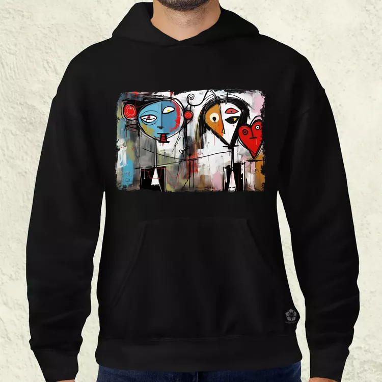 Graffiti szerelem v1 férfi pulóver