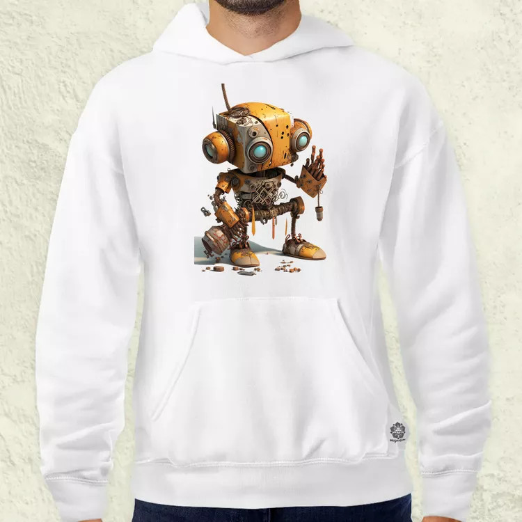 Rozsdás robot kölyök v1 férfi pulóver