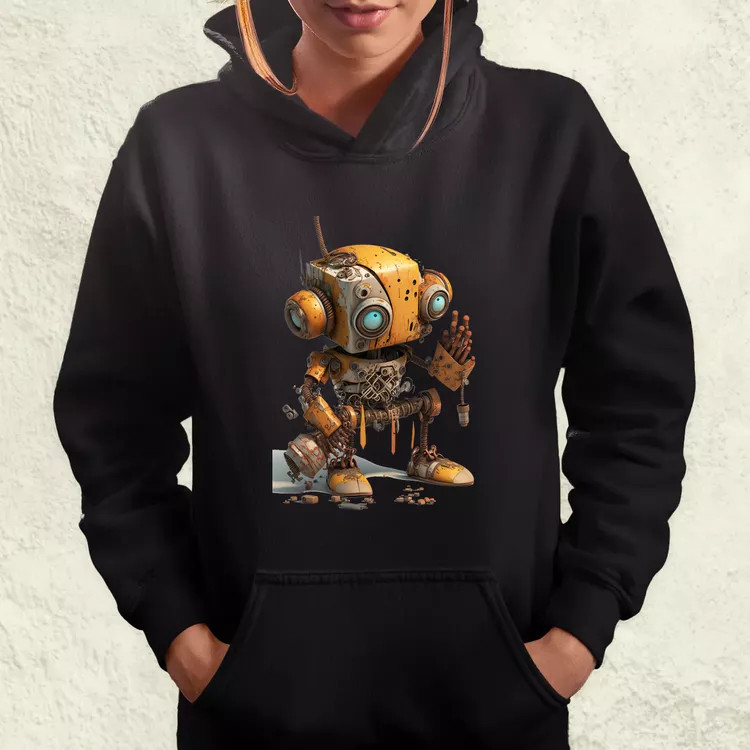 Rozsdás robot kölyök v1 női pulóver