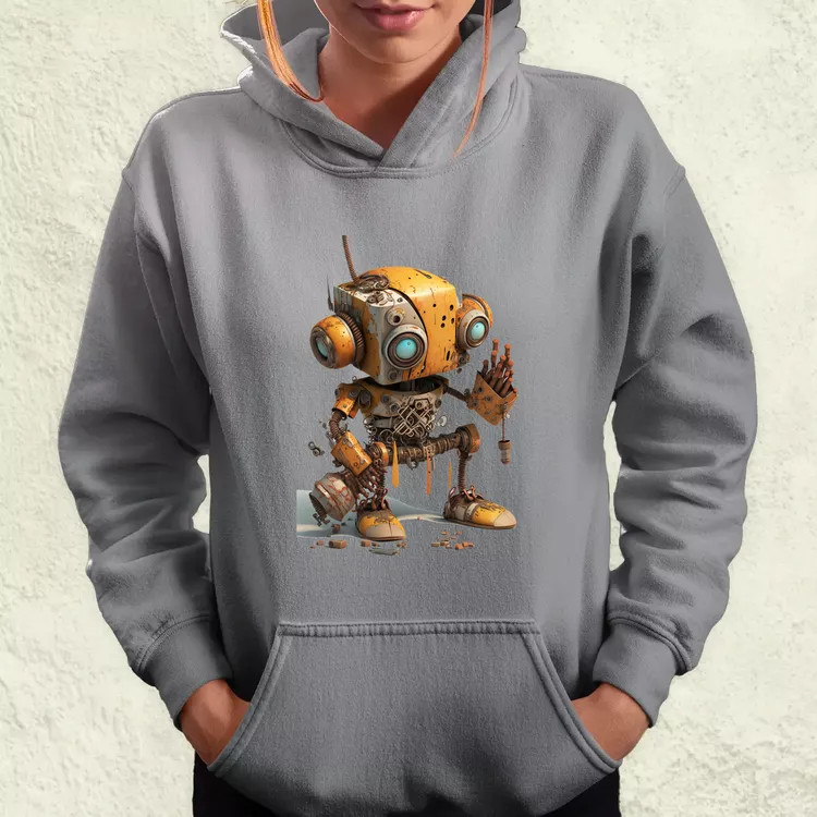 Rozsdás robot kölyök v1 női pulóver
