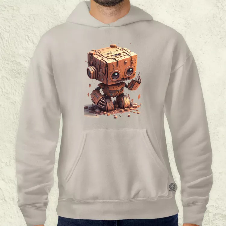 Rozsdás robot kölyök v2 férfi pulóver
