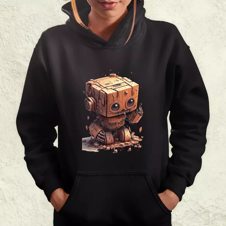 Rozsdás robot kölyök v2 női pulóver