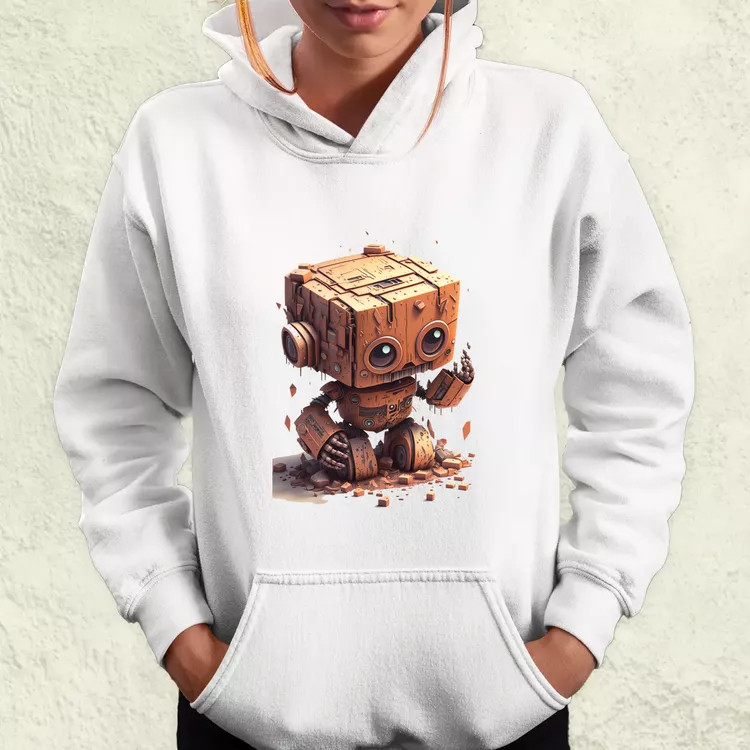 Rozsdás robot kölyök v2 női pulóver