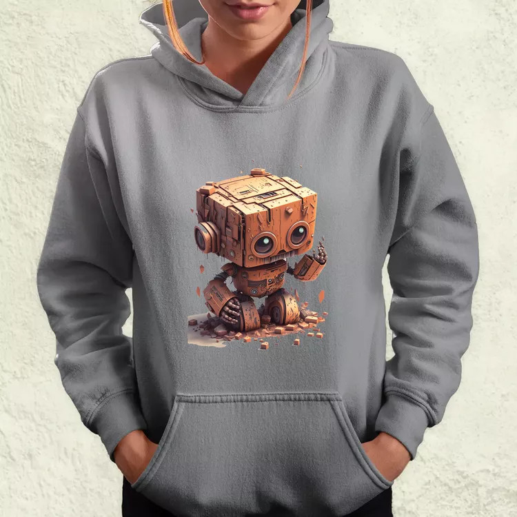 Rozsdás robot kölyök v2 női pulóver