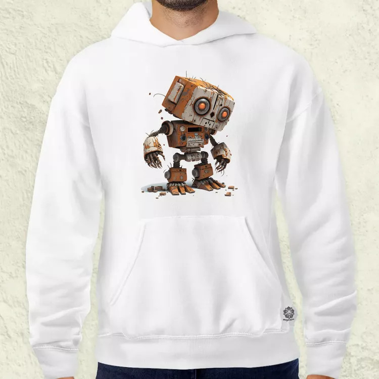 Rozsdás robot kölyök v3 férfi pulóver