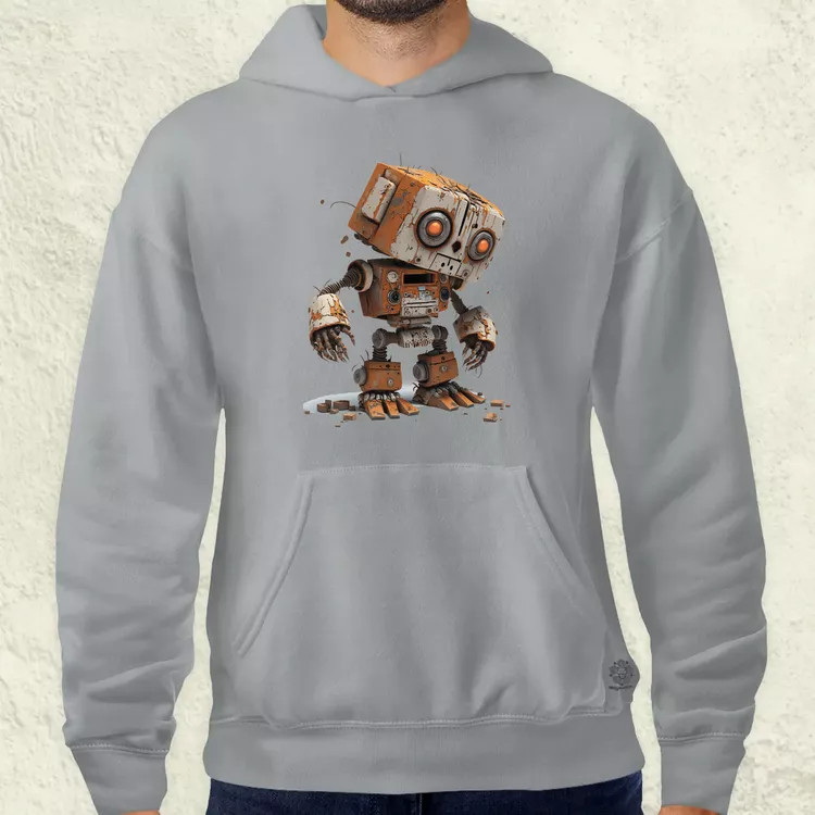 Rozsdás robot kölyök v3 férfi pulóver