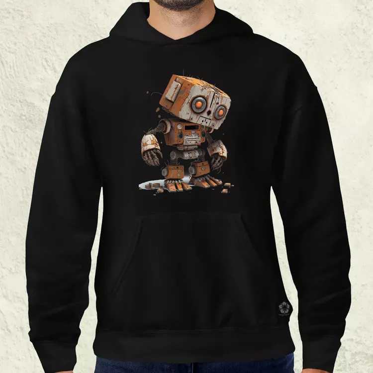 Rozsdás robot kölyök v3 férfi pulóver