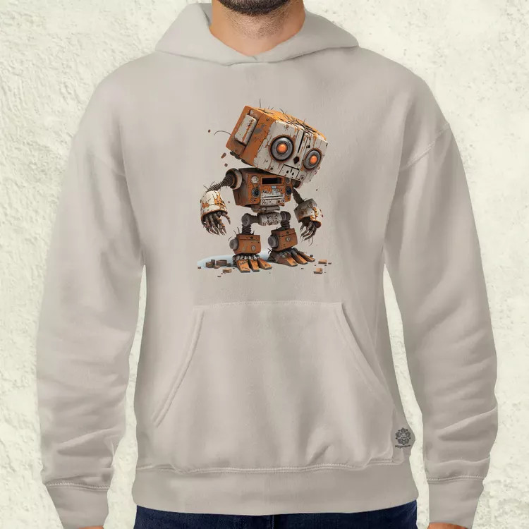 Rozsdás robot kölyök v3 férfi pulóver