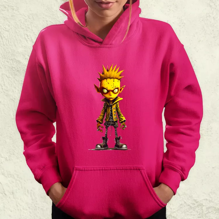 Sárga punk srác v1 női pulóver