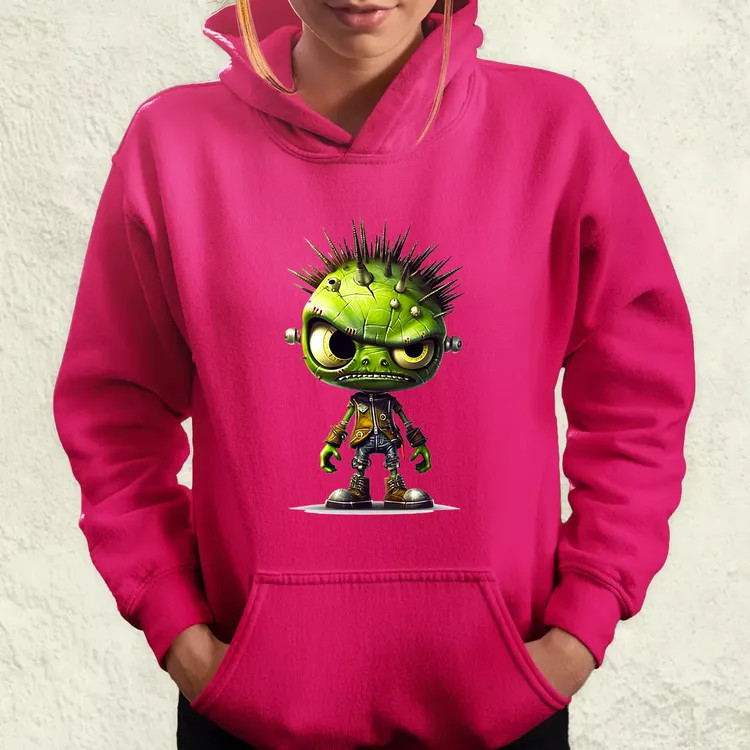 Zöld punk srác v1 női pulóver
