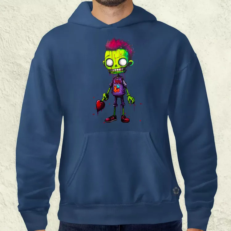 Zöld zombi v1 férfi pulóver