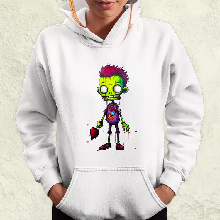 Zöld zombi v1 női pulóver