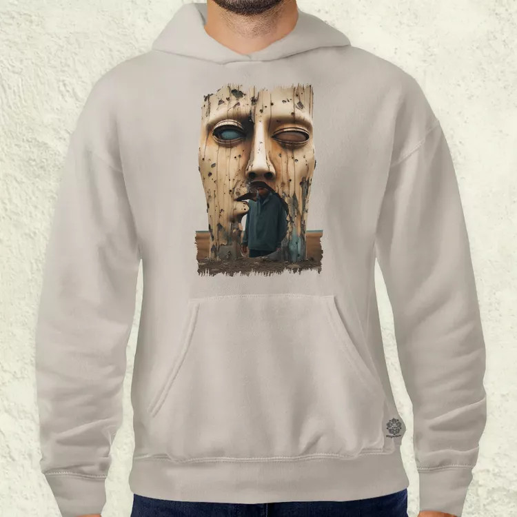 Szürreál pareidolia v4 férfi pulóver