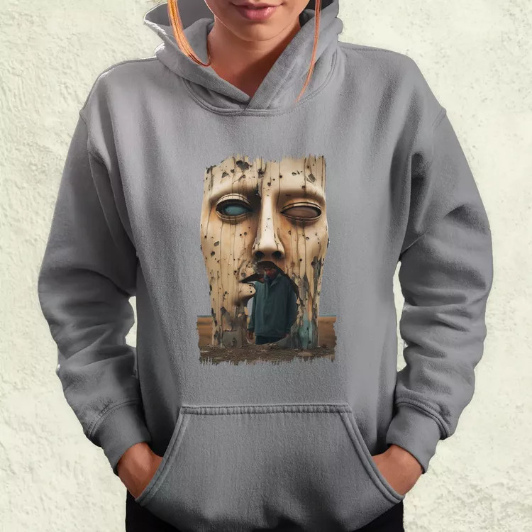 Szürreál pareidolia v4 női pulóver