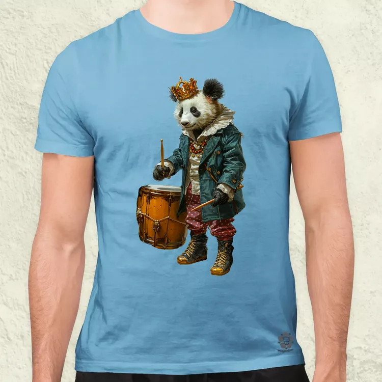 Antropromorf zenész panda v1 férfi póló