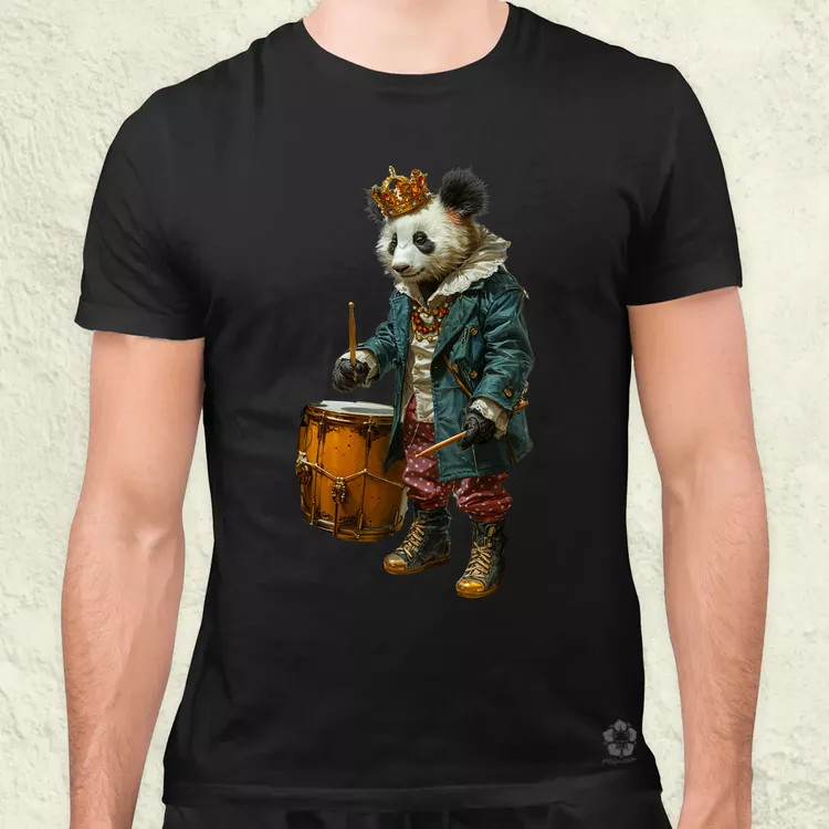 Antropromorf zenész panda v1 férfi póló