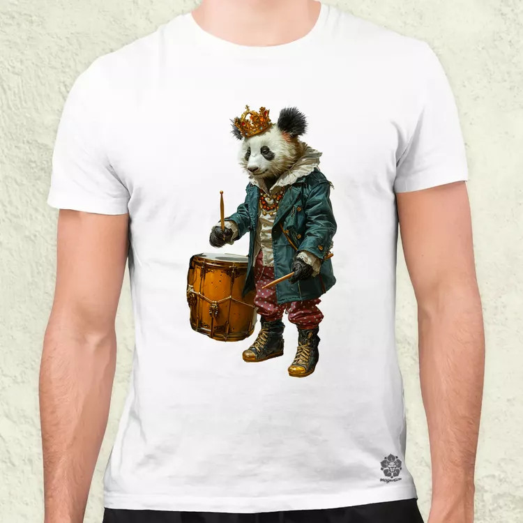 Antropromorf zenész panda v1 férfi póló