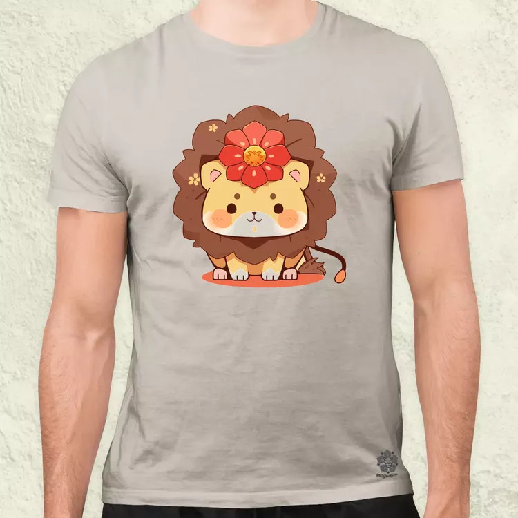 Chibi oroszlán férfi póló