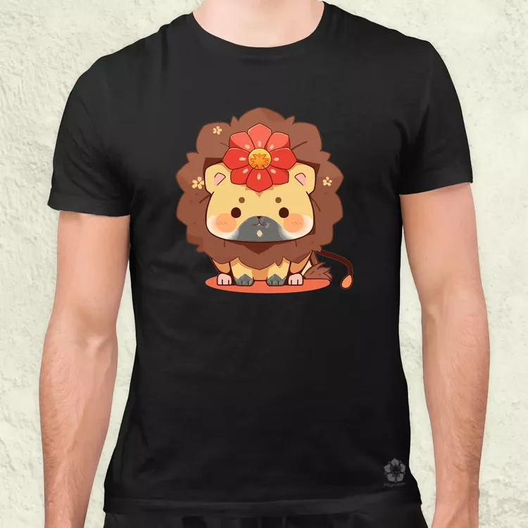 Chibi oroszlán férfi póló