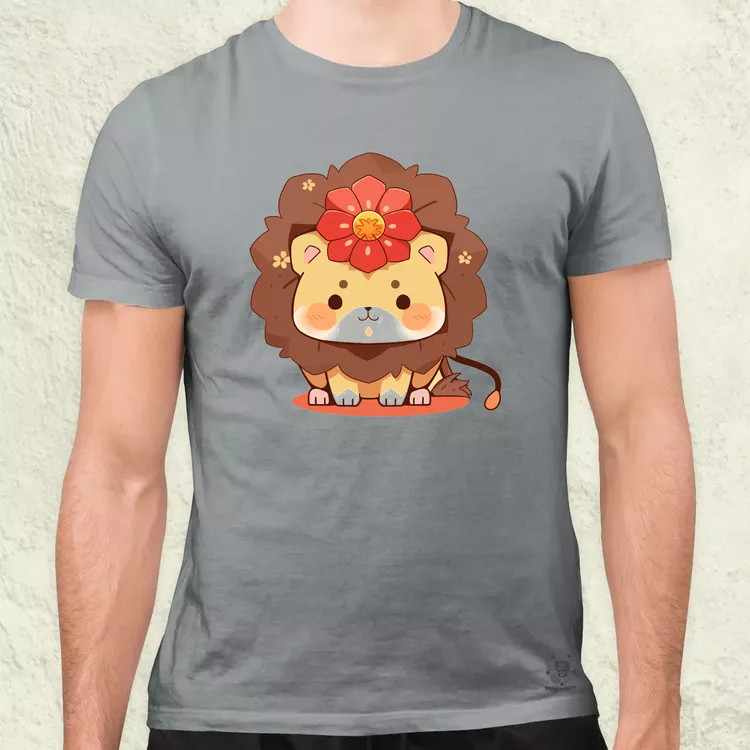 Chibi oroszlán férfi póló