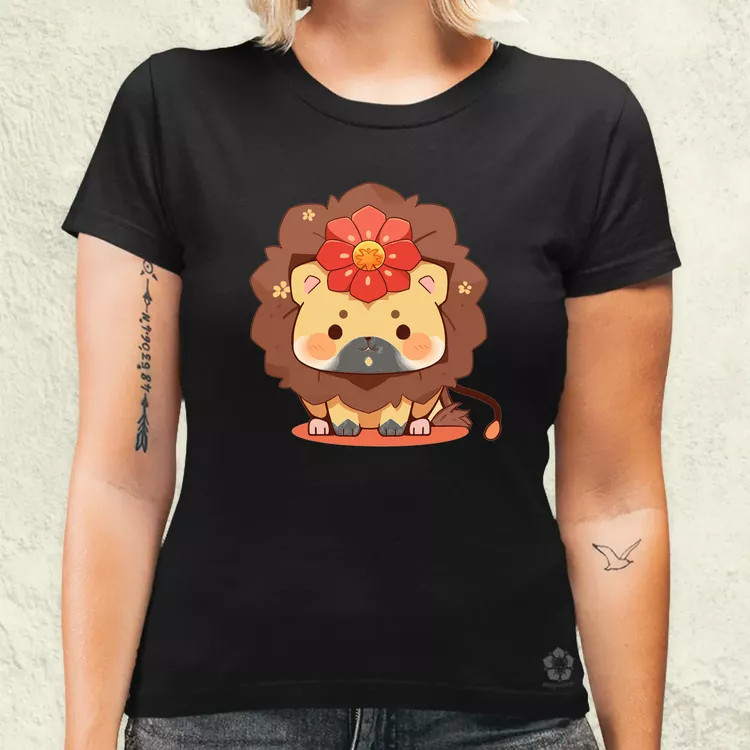 Chibi oroszlán női póló