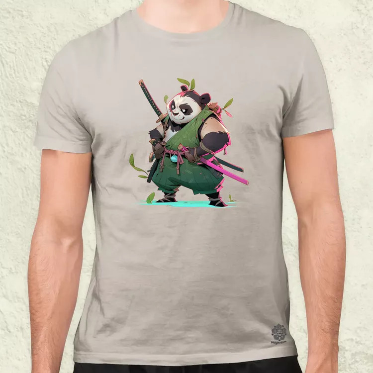 Chibi panda szamuráj v1 férfi póló